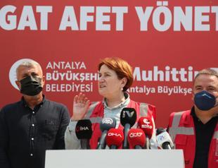İYİ Party leader urges unity amid wildfires across Turkey