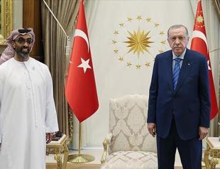 Turkish president receives UAE’s national security adviser