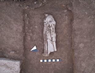 Statue of Greek health goddess Hygieia unearthed