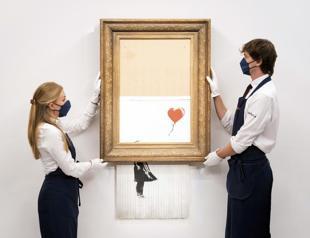 Half-shredded Banksy could fetch over $5 mln at auction
