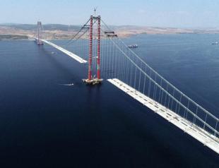 Only 20 decks of Çanakkale Bridge left to be united