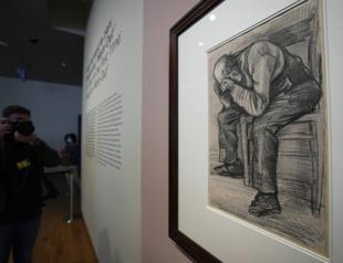 Newly discovered Van Gogh drawing on display