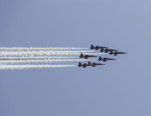 Turkish, Azerbaijani stars fly over Bosphorus