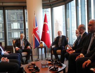 Erdoğan meets British premier, UN chief in New York