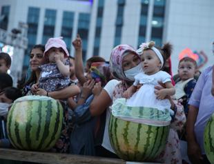 Watermelon weighing 45.5 kg ranks first in festival