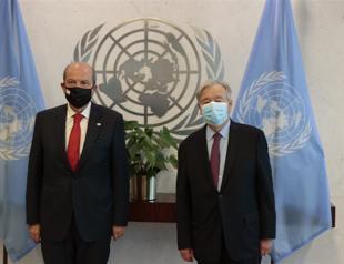 Turkish Cypriot leader meets UN chief in New York