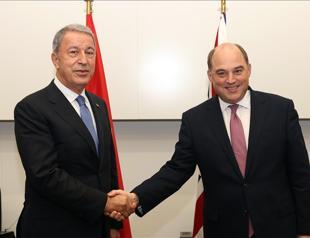 Turkish defense chief meets counterparts in Brussels