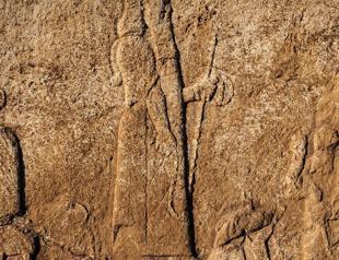 Ancient wine press, carving found in Iraq
