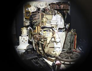 Anamorphosis Atatürk on display at Rahmi Koç Museum