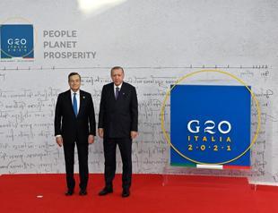 President Erdoğan attends G20 summit in Italy