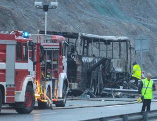 Dozens killed in bus blaze in Bulgaria