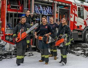We run toward fire people run away from: Female firefighters