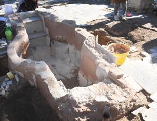 Baptistery unearthed during excavations in Turkish resort town