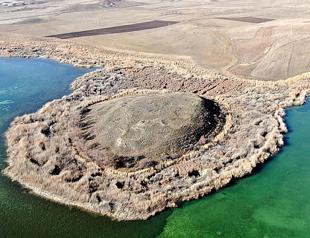 Ancient mound plundered by treasure hunters