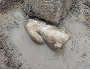 Marble Heracles statue found in Aizanoi