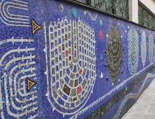 Mosaic pieces to be restored