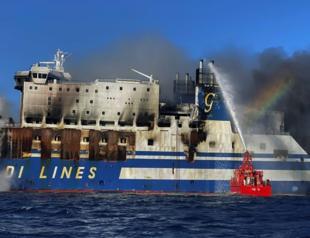 Passenger found alive on ferry ablaze off Greece