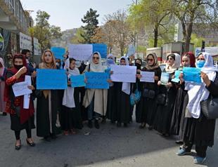 ’Open the schools’: Afghan girls protest in Kabul
