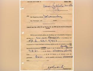 NFT of Mandela’s arrest warrant auctioned for $130,000