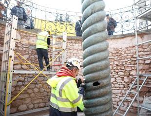 Restoration of 2,500-year-old Serpent Column starts