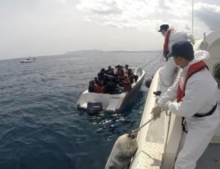Number of irregular migrants caught in Turkish seas rises