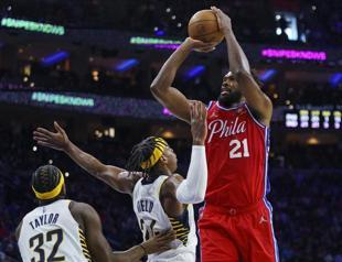 Embiid scores 41 points as Sixers rout Pacers