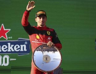 Leclerc wins Australian Grand Prix as Verstappen fails to finish