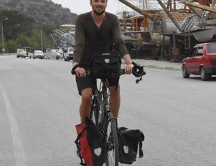 German cyclist rides in Turkey after traveling to 11 countries