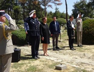 French soldiers laid to rest in Çanakkale