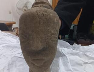Ancient goddess sculpture found by farmer in Gaza Strip