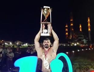 Cengizhan Şimşek triumphs in Kırkpınar oil wrestling