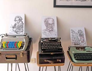 For UK artist, the key to good art is a typewriter