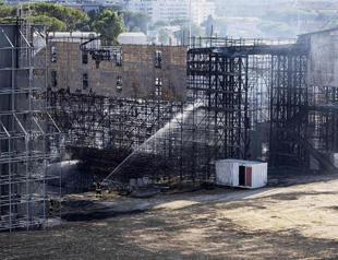 Fire destroys set at Rome’s Cinecitta studios