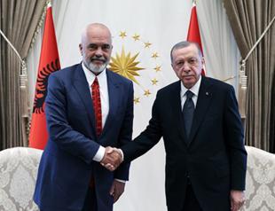 President Erdoğan meets Albania’s Edi Rama