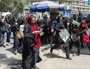 Taliban violently disperse rare women’s protest in Kabul