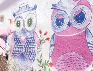 Woman spreads message of ‘nonviolence’ through wall art