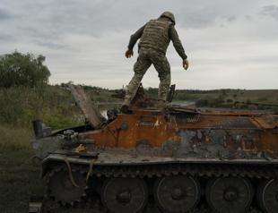 Near the Russian border, bodies still lie on the battlefield
