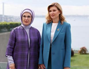 Turkish first lady hosts Ukrainian counterpart in Istanbul