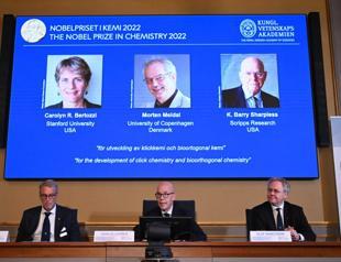 Nobel chemistry prize awarded to 3 for attaching molecules