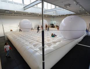 ‘Human billiards’ installation rolls into Danish museum
