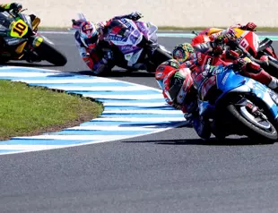 Rins wins Australian MotoGP as Quartararo crashes out
