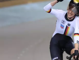 Third time lucky for Germany’s Brausse at track worlds