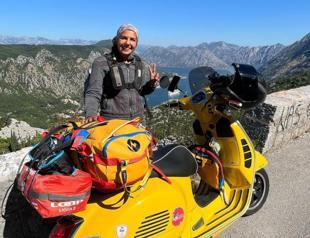 Woman visits 10 European countries on scooter