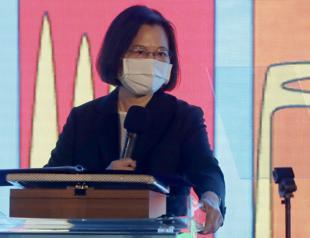 Taiwan’s Tsai says no backing down to Chinese aggression