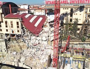 University building collapses due to nearby construction