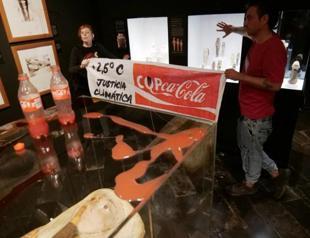 Climate activists splash liquid on Barcelona mummy exhibit