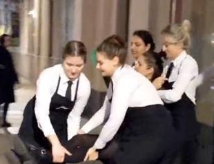 Animal rights activists stage protest at Nusr-Et