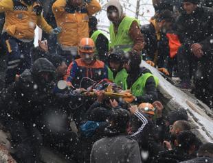 Rescue teams search for survivors in earthquake-hit area