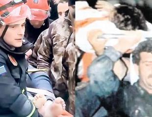 Greek rescuer saves little girl ‘just like his father’