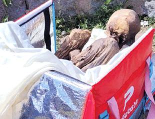 Peru police find pre-Hispanic mummy in a cooler bag